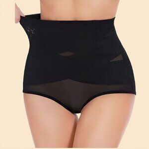 TUMMY CONTROL Women's Shapewear -High Waisted - Seamless - BLACK - Size LARGE
